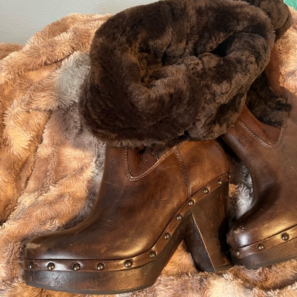 Frye Leather, Suede and Faux Fur Boots - Picture 2 of 13